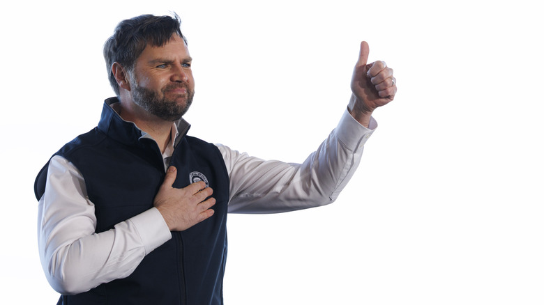 JD Vance giving a thumbs-up