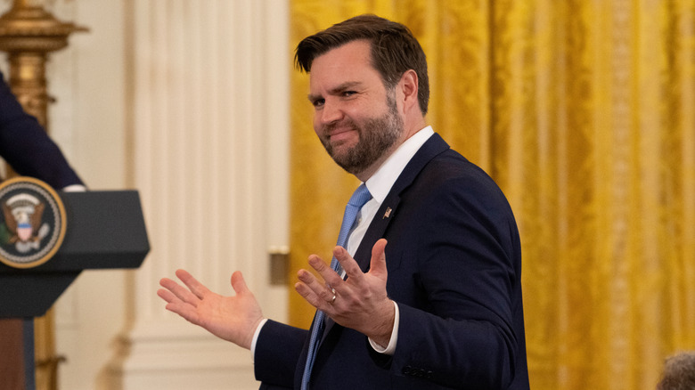 Vice President JD Vance in The White House's East Room