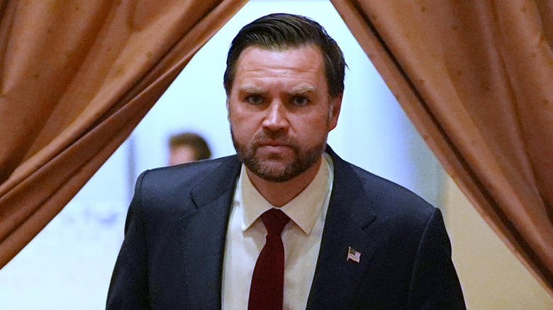 JD Vance looking worried