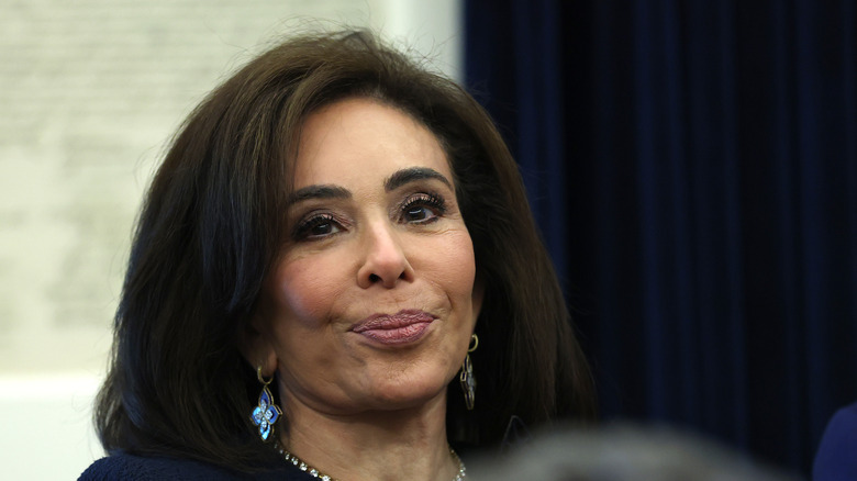 Jeanine Pirro smirking