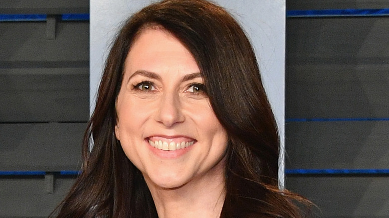 MacKenzie Scott smiling while posing at an event