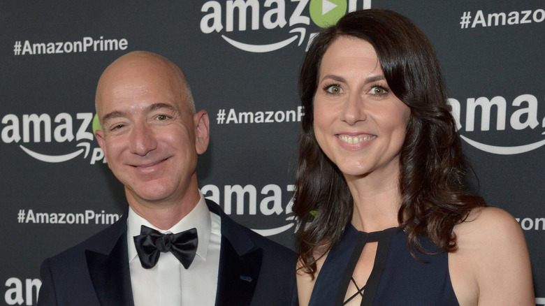 Jeff Bezos (L) and MacKenzie Bezos attend Amazon Prime's Emmy Celebration at The Standard Hotel on September 20, 2015 in Los Angeles, California (2015)