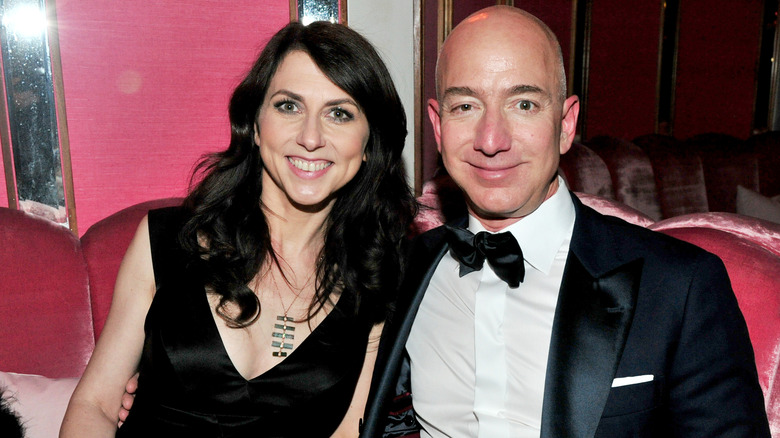 Mackenzie Scott and Jeff Bezos sitting together