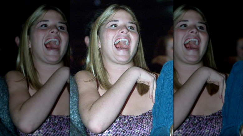 Jenna Bush Hager at a 2000 inaugural youth concert