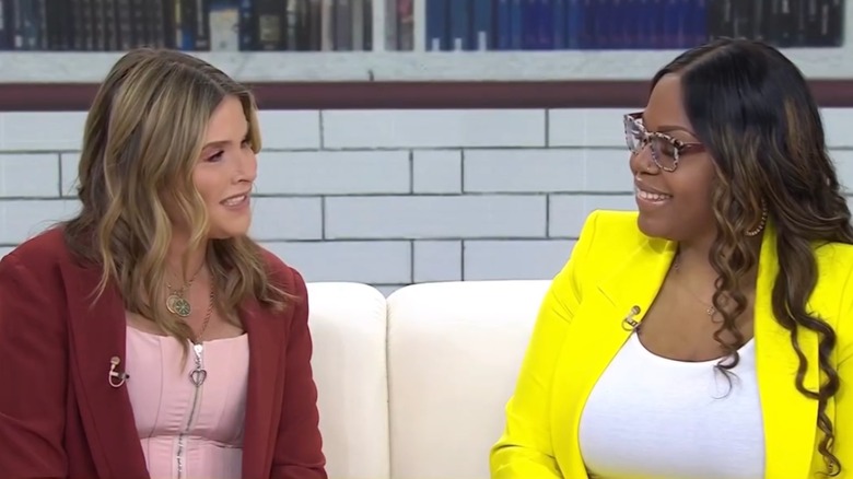 Jenna Bush Hager interviewing a "TODAY" guest