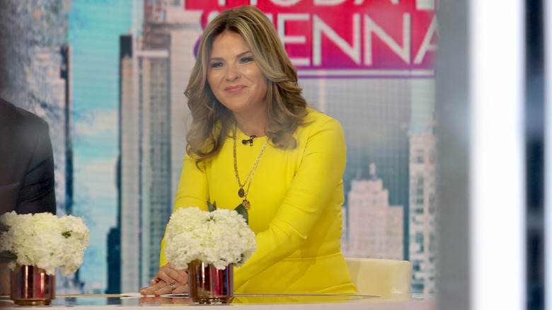 Jenna Bush Hager on the set of "Today with Hoda and Jenna" in 2023