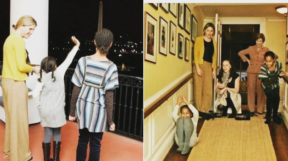 Jenna Bush and Obama sisters in the White House, instagram photos