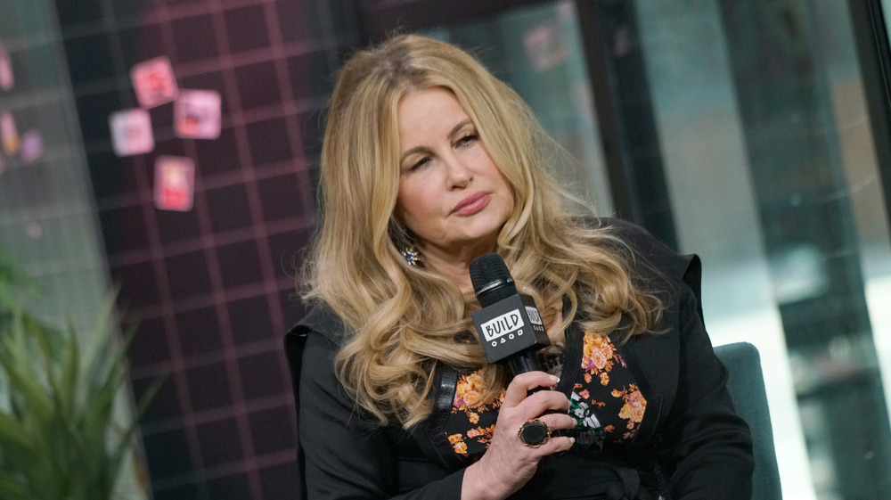 Jennifer Coolidge listening during interview