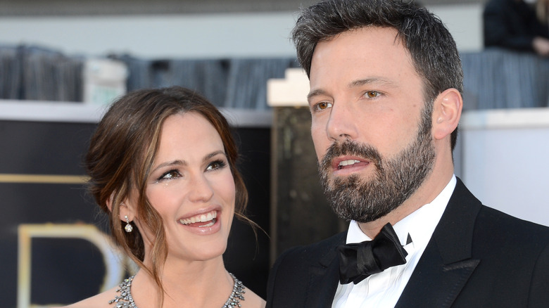 Jennifer Garner smiling at Ben Affleck