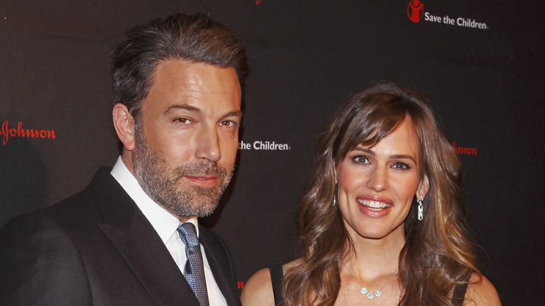 Ben Affleck and Jennifer Garner grinning