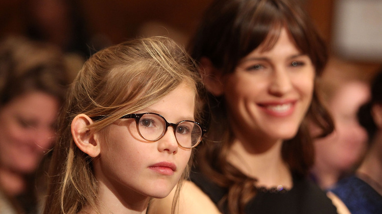 Violet Affleck and Jennifer Garner