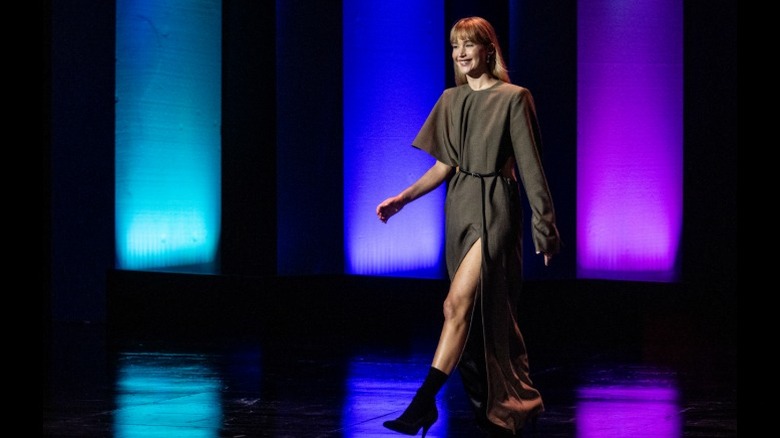 Jennifer Lawrence on stage during the 73rd San Sebastian Film Festival in San Sebastian, Spain (2025)