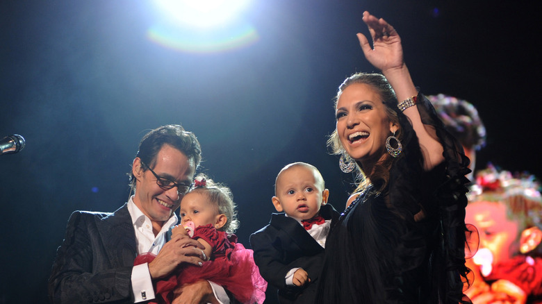 jennifer lopez and marc anthony with children