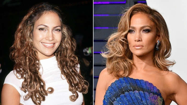 Jennifer Lopez smiling on the red carpet