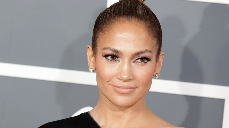 Jennifer Lopez smiling