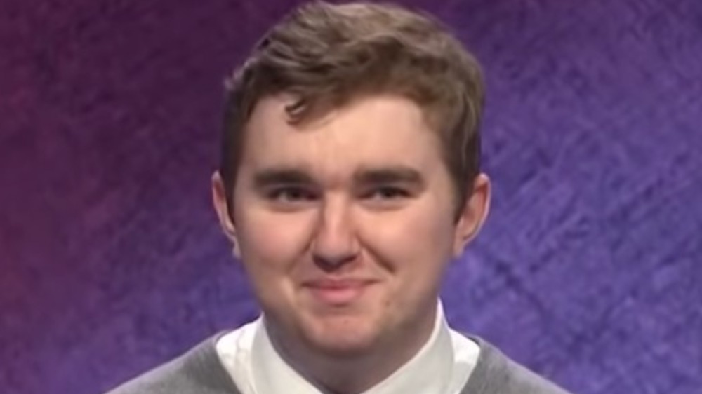 Brayden Smith smiling on Jeopardy!