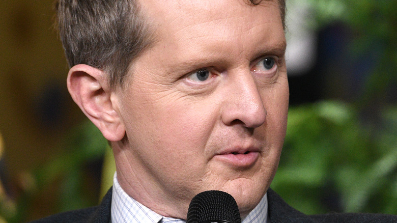 Ken Jennings speaks onstage at an event
