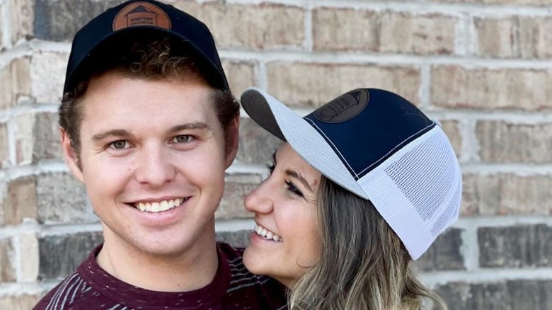 Jeremiah Duggar and Hannah Duggar smiling