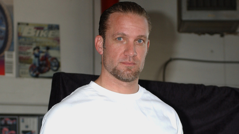 Jesse James during Book Signing for "I Am Jesse James" in Conjunction with the Unveiling of the New Coors Commercial at West Coast Choppers Showroom in May 2004 in Long Beach, California, United States.