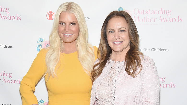 Jessica Simpson and her mother Tina 