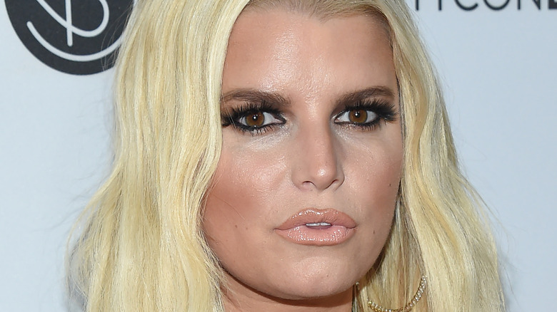 Jessica Simpson close up in 2018