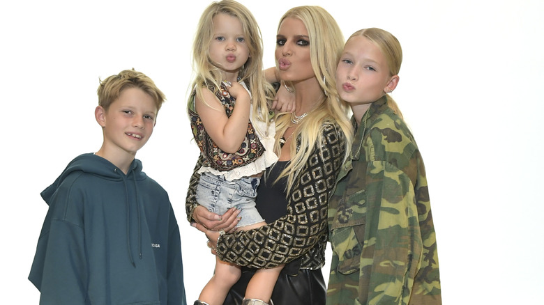 Jessica Simpson and her children