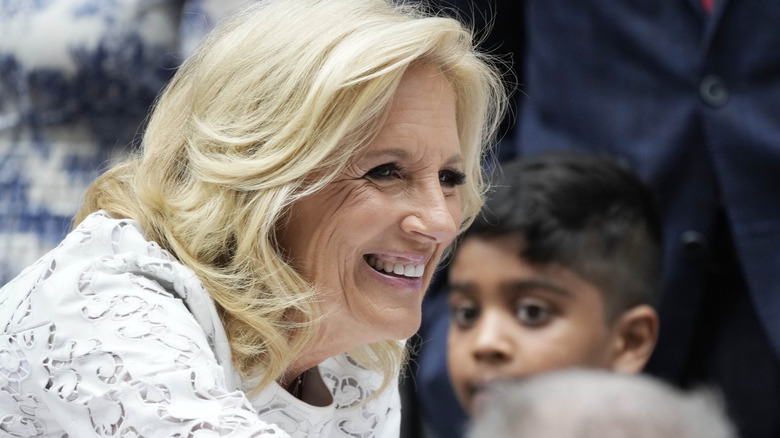 Jill Biden greeting crowd