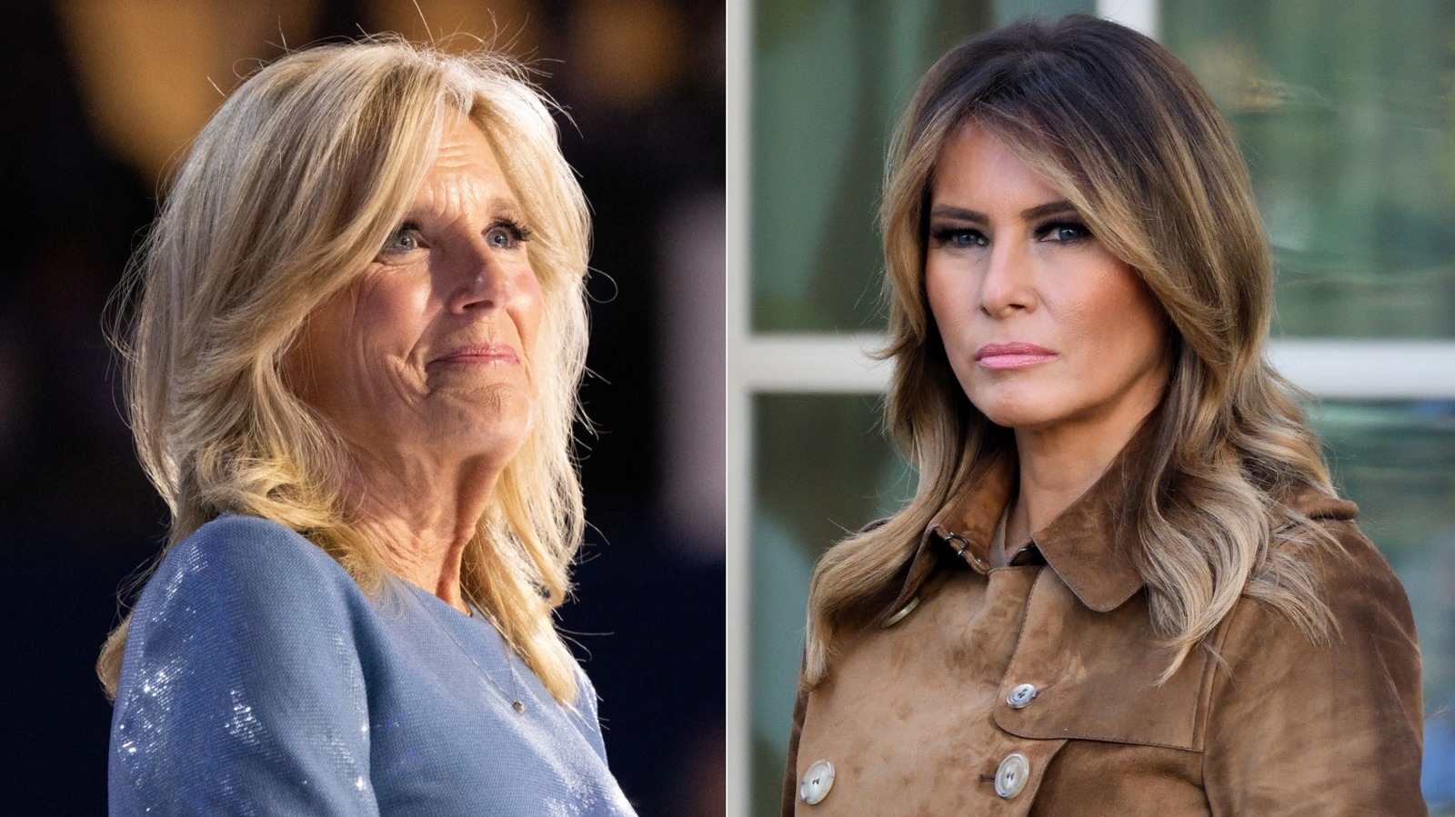 メラニア・トランプでのジル・バイデンの最も影の掘り