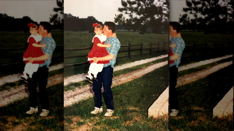Young Jill Duggar Dillard with Jim Bob Duggar
