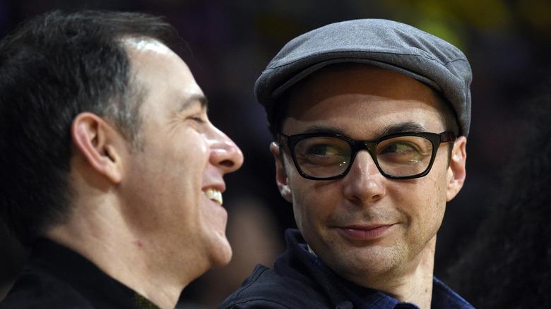 Todd Spiewak and Jim Parsons smiling