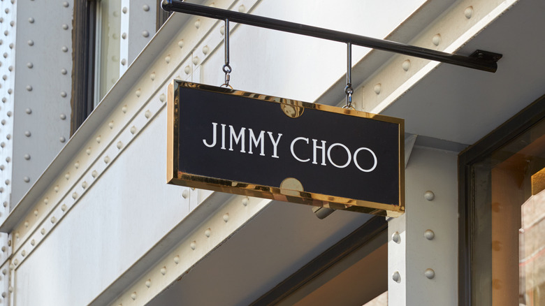Jimmy Choo sign hanging