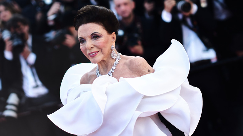 Joan Collins smiling