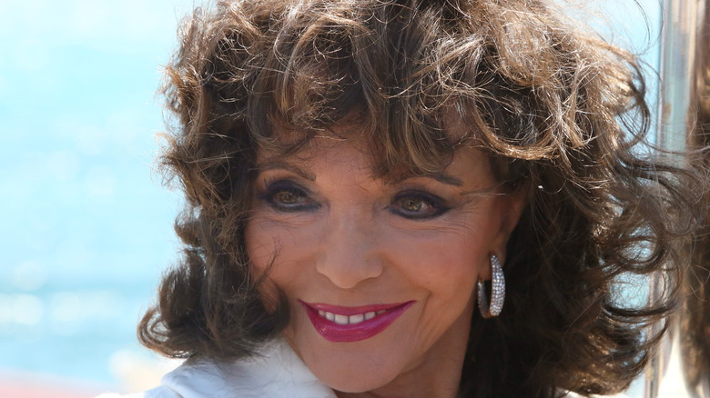 Joan Collins smiling