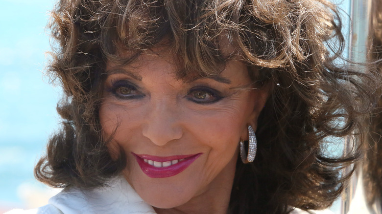 Joan Collins smiling 