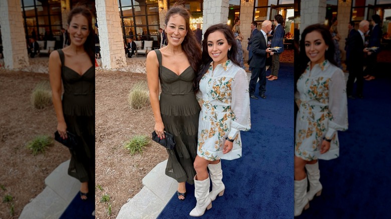 Joanna Gaines posing with a friend