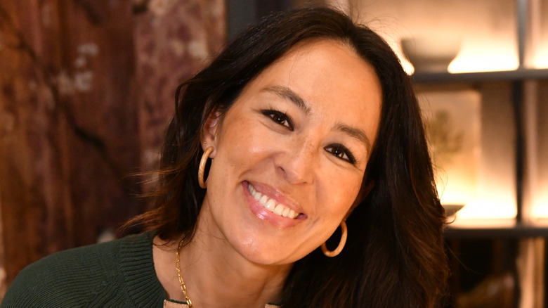 Joanna Gaines smiling with head tilted