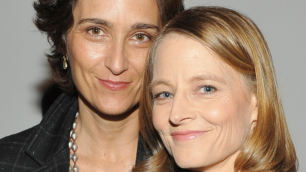Jodie Foster and wife Alexandra Hedison at the Hammer Museum