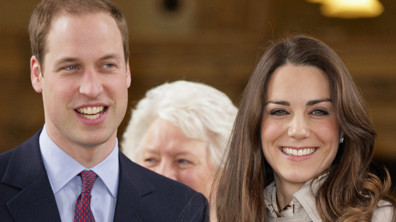 Prince William and Kate Middleton smiling