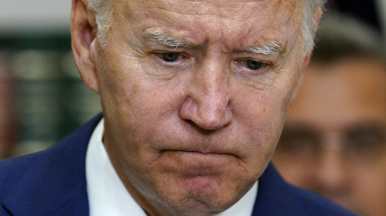 President Joe Biden in the Roosevelt Room