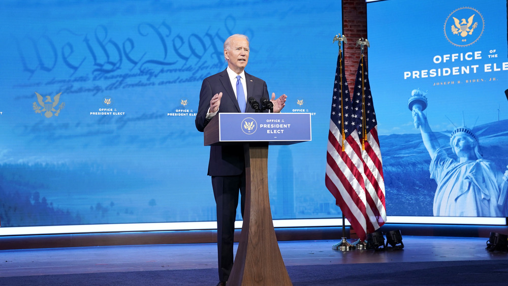 Joe Biden at the podium