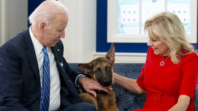 Joe and Jill Biden with Commander