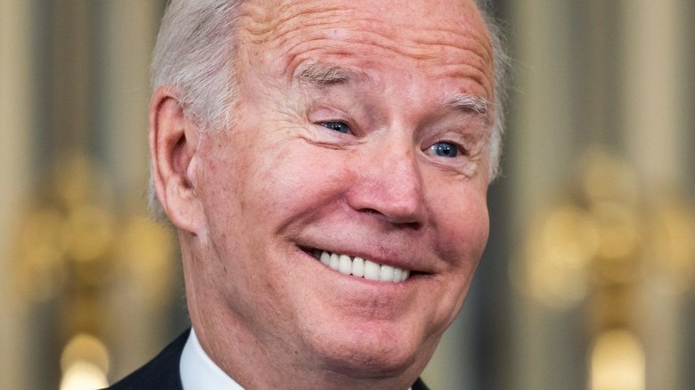 Joe Biden smiling