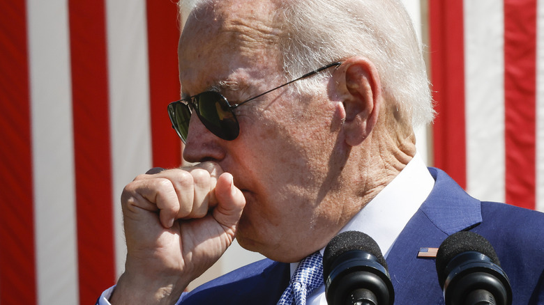 Joe Biden coughing