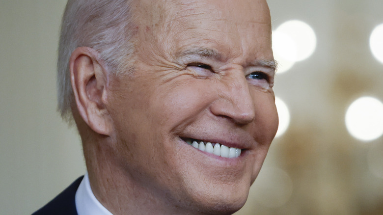 President Joe Biden smiling