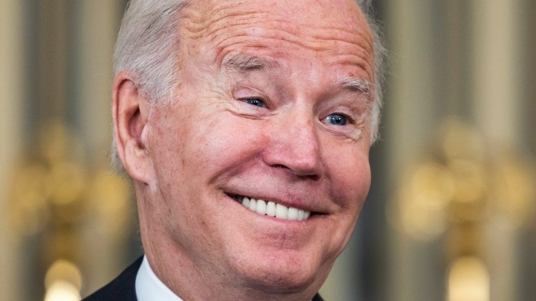 Joe Biden smiling