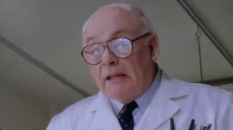 Dick Cusack playing a doctor in the movie "While You Were Sleeping"