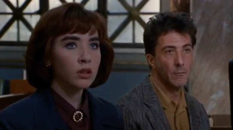 Susie Cusack and Dustin Hoffman in 1992's "Hero"