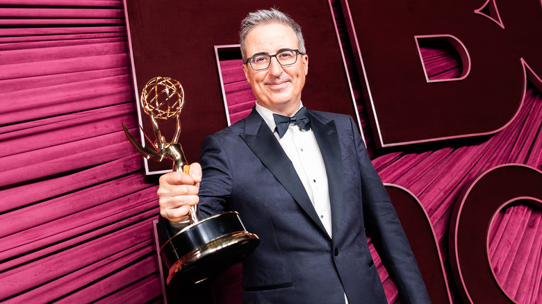 John Oliver attends the HBO Max Primetime Emmy Awards Afterparty at San Vicente Bungalows on September 14, 2025