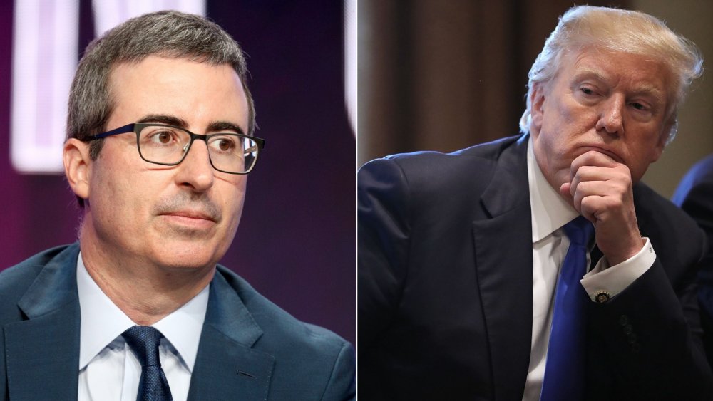 John Oliver and Donald Trump 