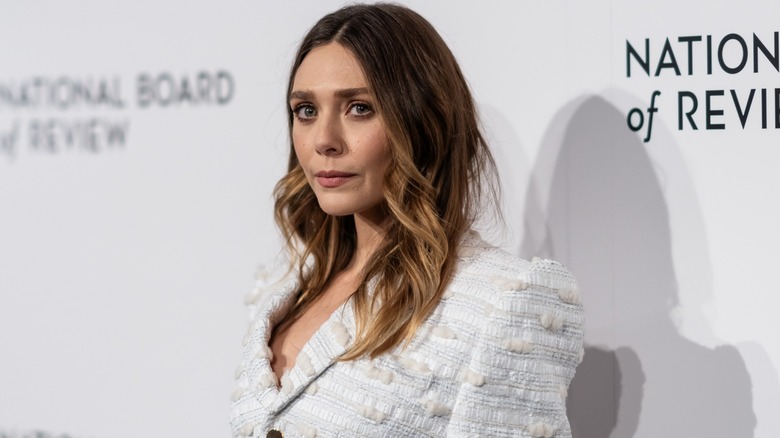 Marvel star Elizabeth Olsen posing